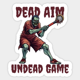 Lacrosse zombie Sticker